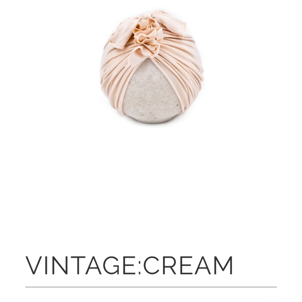 BLU TAYLOR Head turban babies cream colour